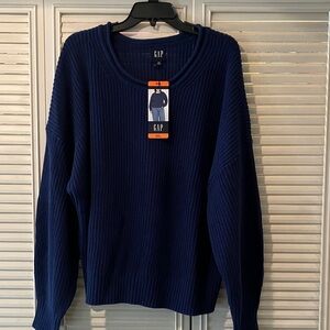 GAP Ladies Deep Blue Crewneck Sweater. Gorgeous rich color!